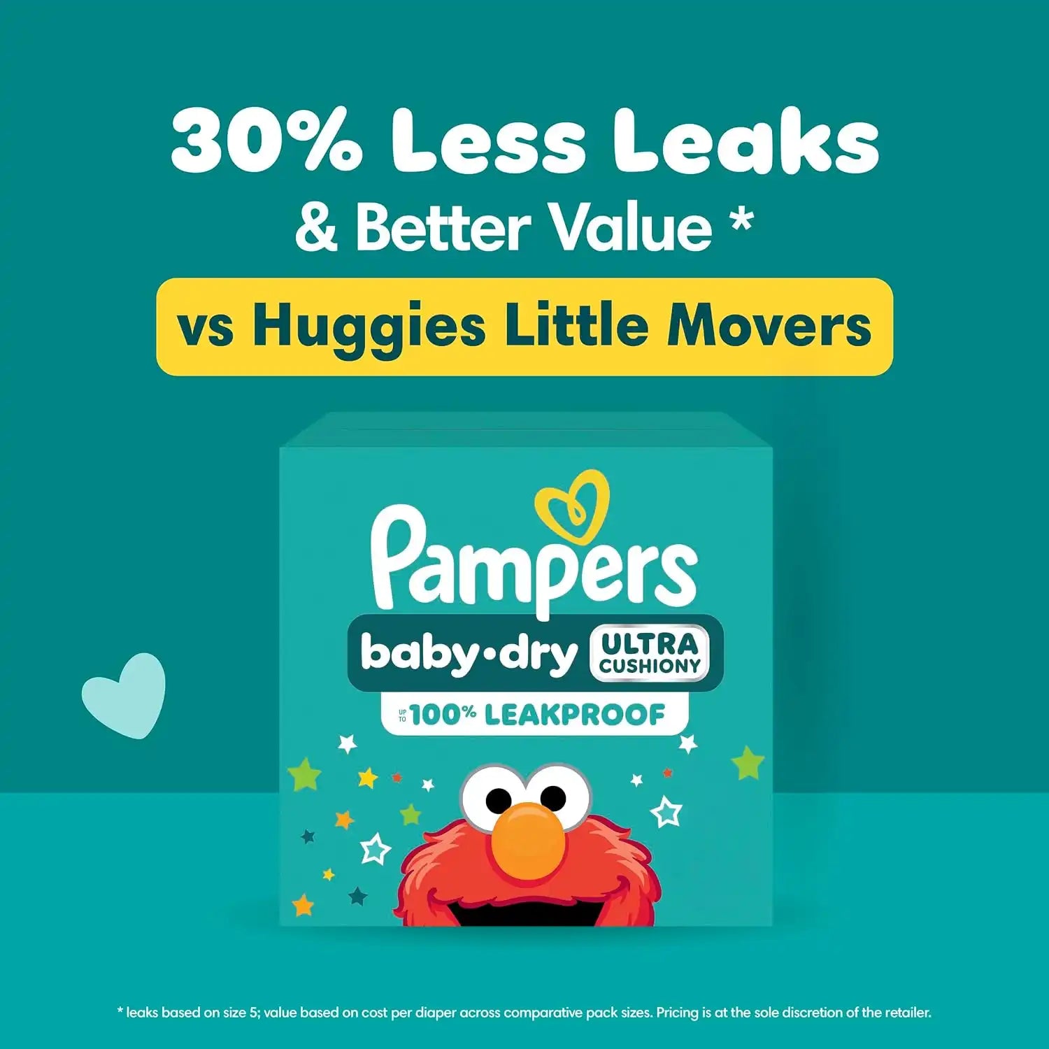 Pampers Diapers - Baby Dry - Size 7, 108 Count, Absorbent Disposable Infant Diaper (Packaging May Vary)