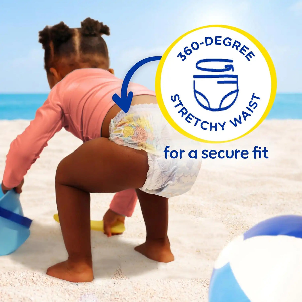 Pampers Splashers Swim Diapers, Size 6+, 15 Count, Disposable Swim Diapers, Contains Mess, No Swell