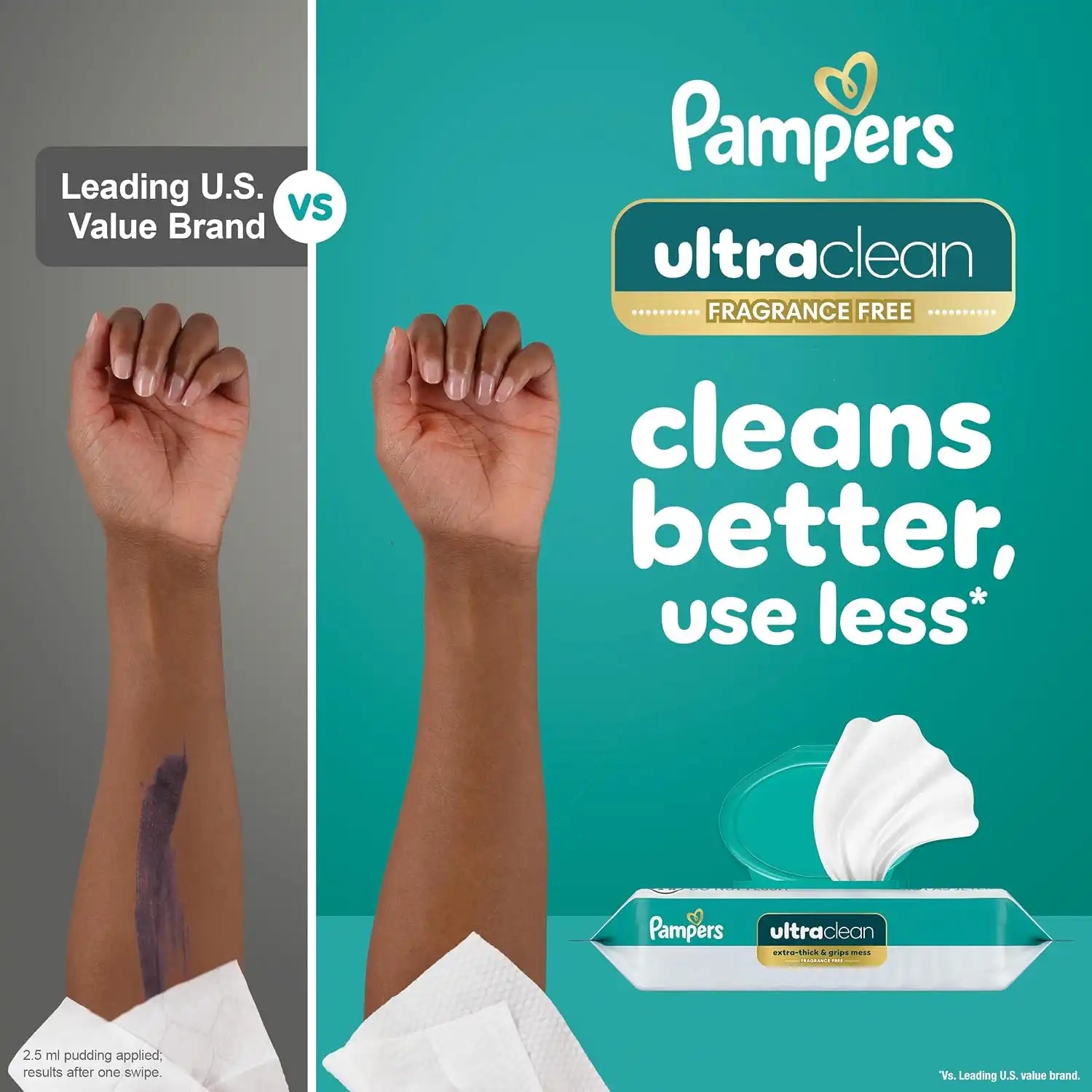 Pampers Pull On Cruisers 360° Fit Disposable Baby Diapers Size 4, 144 Count with Free & Gentle Baby Wipes 12 Flip-Top Packs (936 Wipes Total)