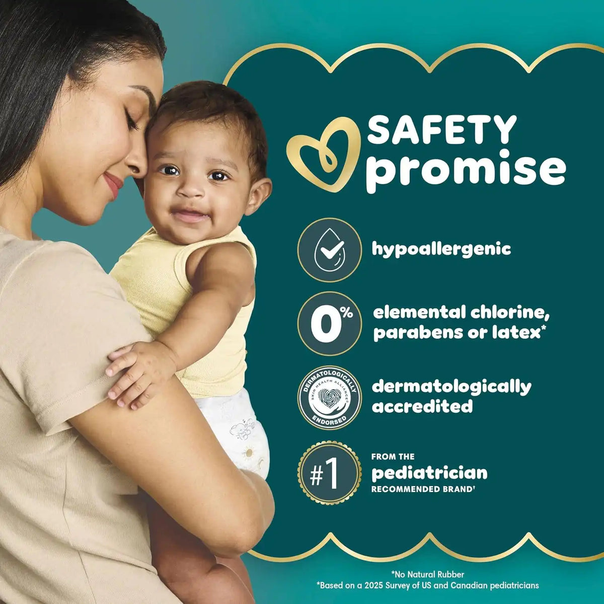 Pampers Swaddlers Diapers, Size 5 (20-37 lbs), 104 Count, Hypoallergenic, Absorbent, Keeps Baby Dry and Comfortable, Skin Safe Disposable Baby Diaper