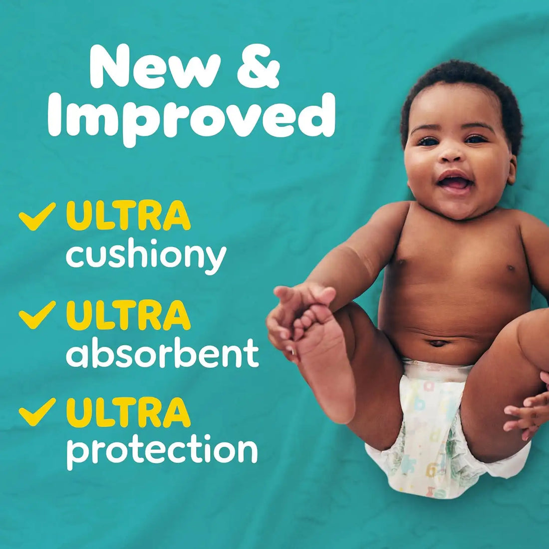 Pampers Diapers - Baby Dry - Size 2, 186 Count, Absorbent Disposable Infant Diaper (Packaging May Vary)