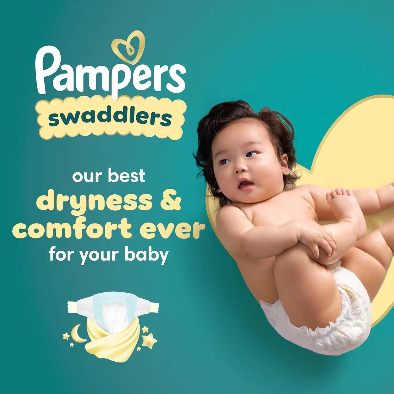Pampers Swaddlers Disposable Baby Diapers Size 5, One Month Supply (132 Count) with Sensitive Water Based Baby Wipes 4X Pop-Top Packs (336 Count) [Packaging May Vary]