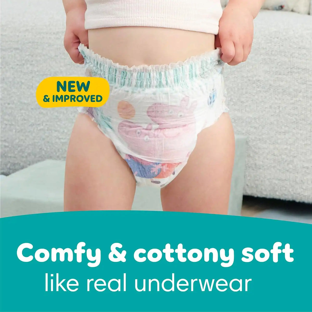 Pampers Easy Ups Pull On Training Underwear Girls, 3T-4T, 2 Month Supply (2 x 124 Count) with Sensitive Water Based Baby Wipes 12X Multi Pack Pop-Top and Refill (1008 Count)