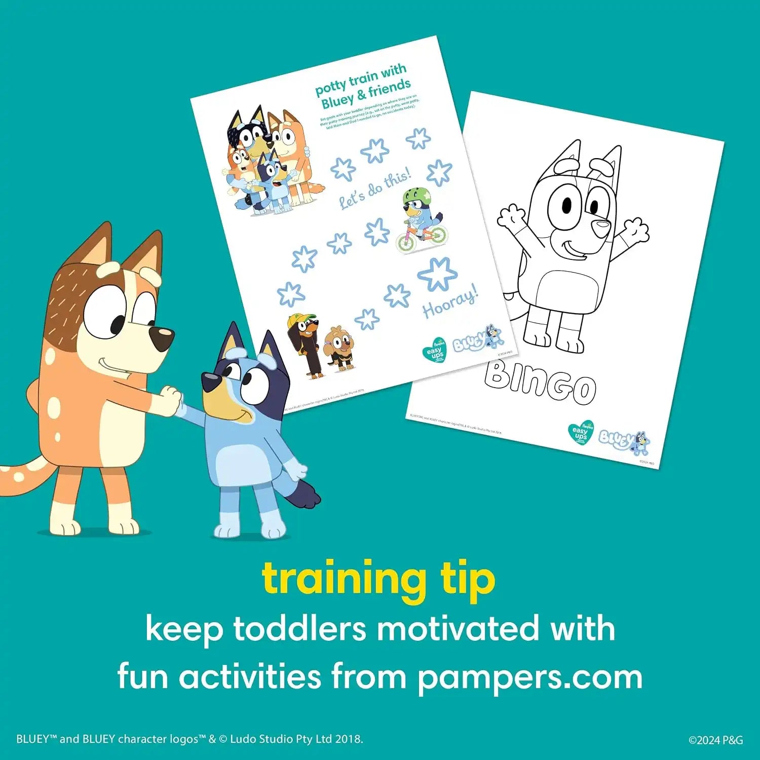 Pampers Easy Ups and Baby Wipes - Pull On Disposable Potty Training Underwear for Boys and Girls, Size 7 (5T-6T), 84 Count, ONE MONTH SUPPLY with Sensitive Wipes, 6X Pop-Top Packs, 336 Count