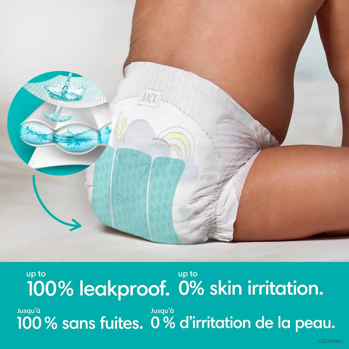 Pampers Swaddlers Diapers, Size P1 (<6 Ibs), Hypoallergenic, Absorbent, Keeps Baby Dry and Comfortable, Skin Safe Disposable Preemie Diaper 27 Count (Pack of 4)